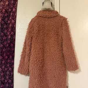 Dusty Rose Teddy Coat